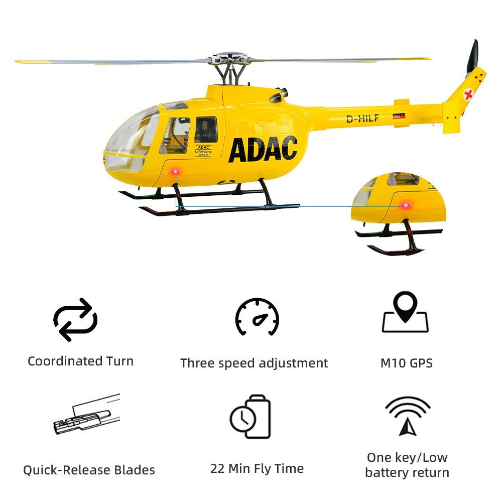 Outdoor Lighting Uk - Helicóptero em escala FLY WING BO105