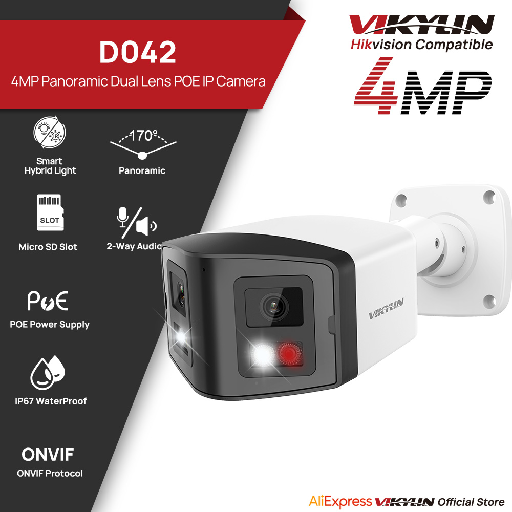 Outdoor Lighting Mains Powered - VIKYLIN 170 ° Câmera IP de