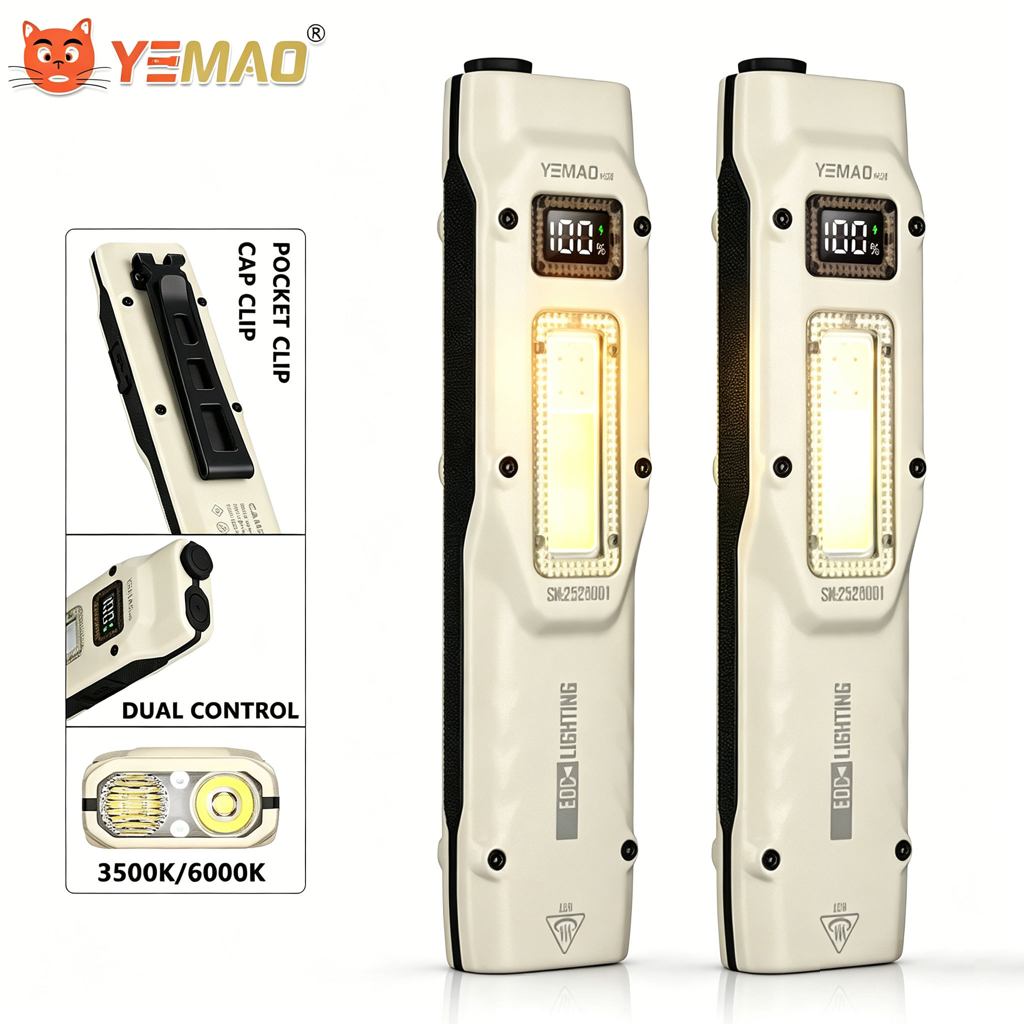 Outdoor Lighting Panel - 880LM portátil YEMAO M28 Ultra-fino lanterna