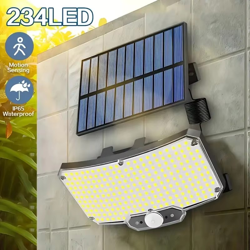 Outdoor Lighting With Sensor - Luzes Solares Externas 234LED com Sensor