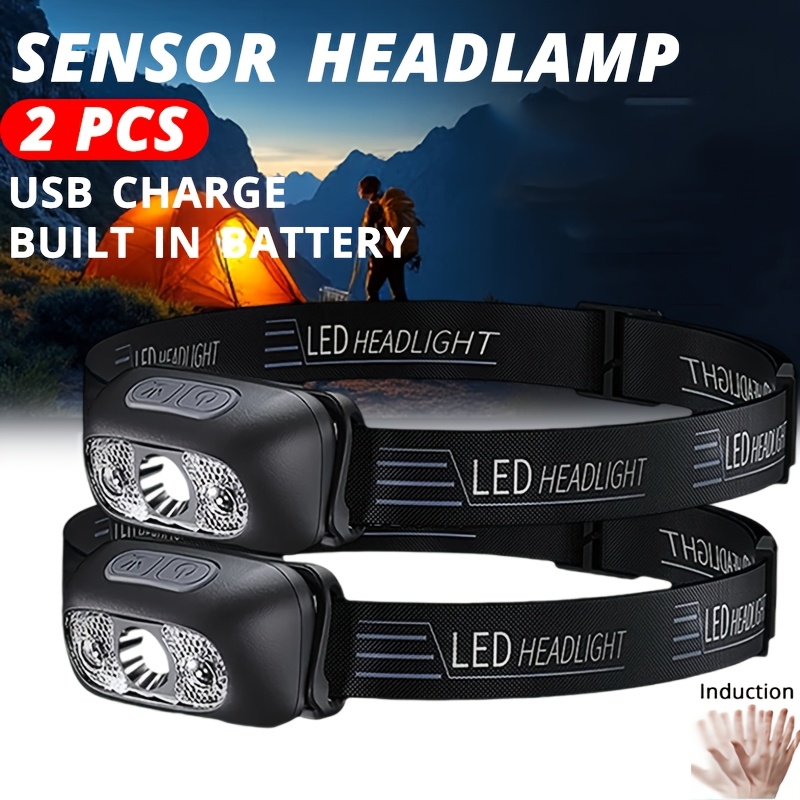Outdoor Lighting With Sensor - Luz forte farol portátil led sensor