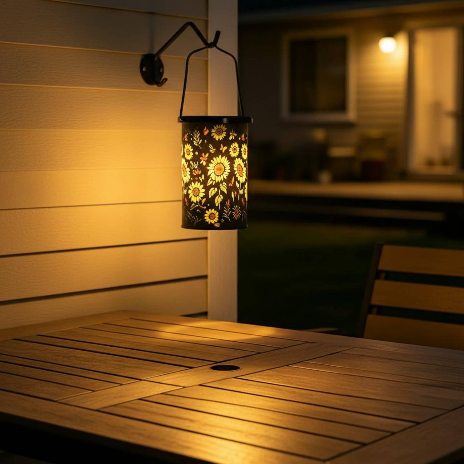 Outdoor Lighting Patio - Lanterna Solar Decorativa com Design Vintage