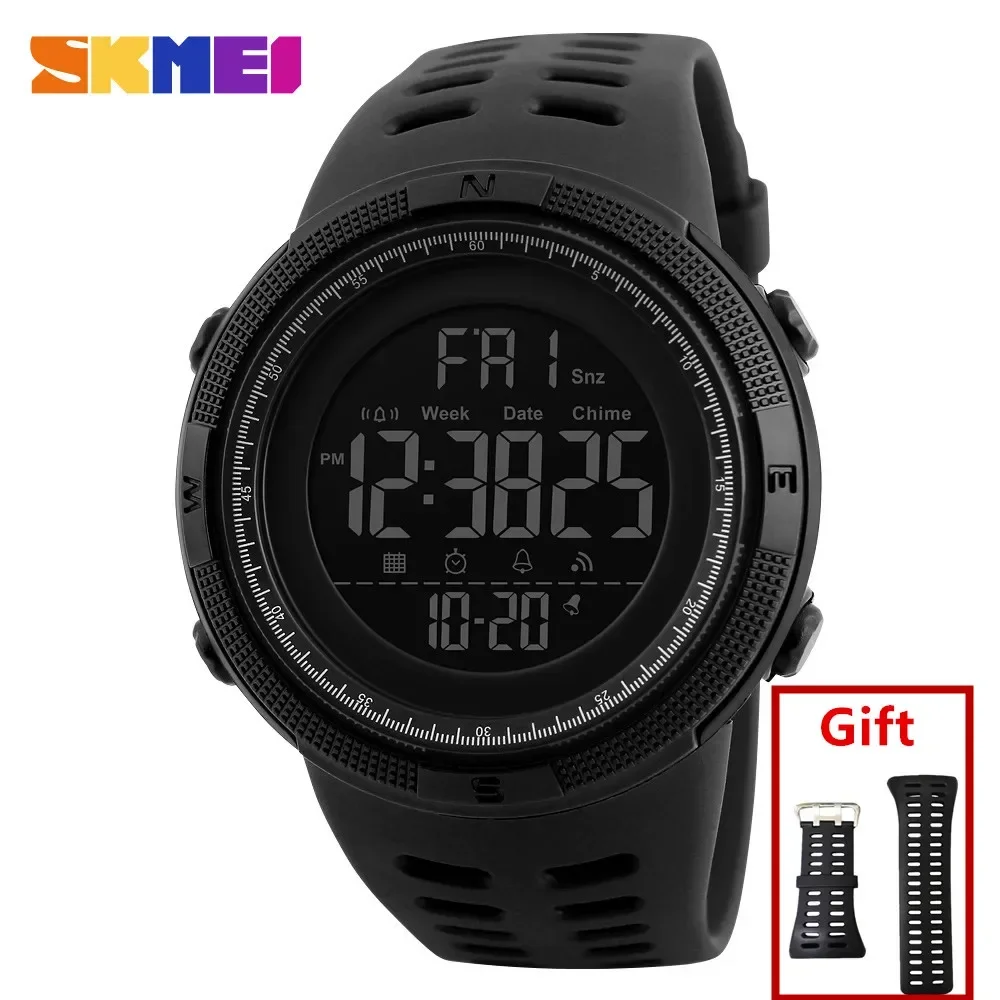 Outdoor Lighting Timer - SKMEI-Relógio Digital Impermeável para Homens, Relógio