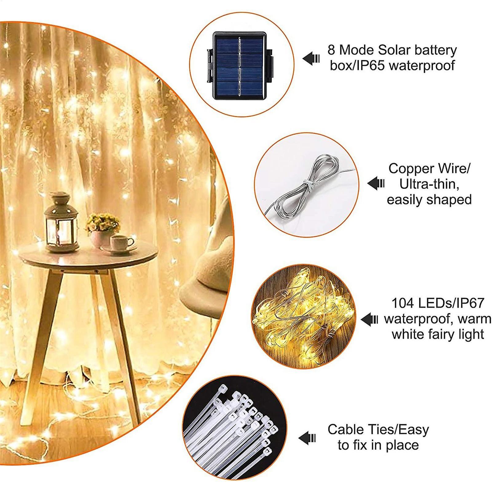 Halo Outdoor Lighting - Luz de corda para guarda-sol com