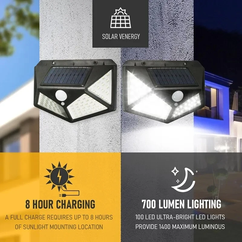 Halo Outdoor Lighting - 100led multifuncional lâmpada solar ao ar