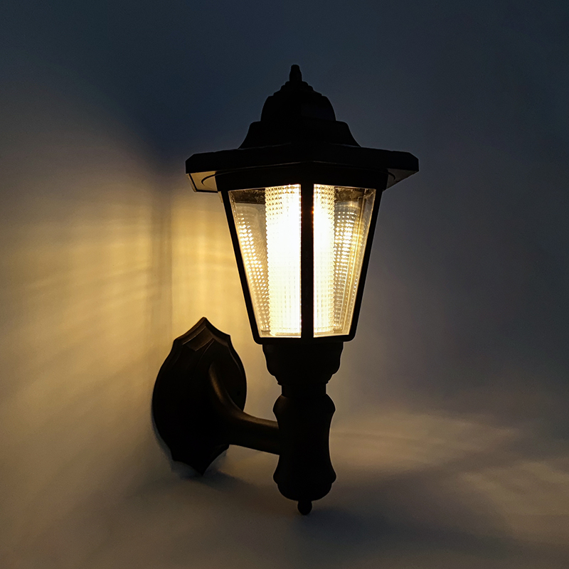 Halo Outdoor Lighting - Lâmpada de parede solar retrô, iluminação