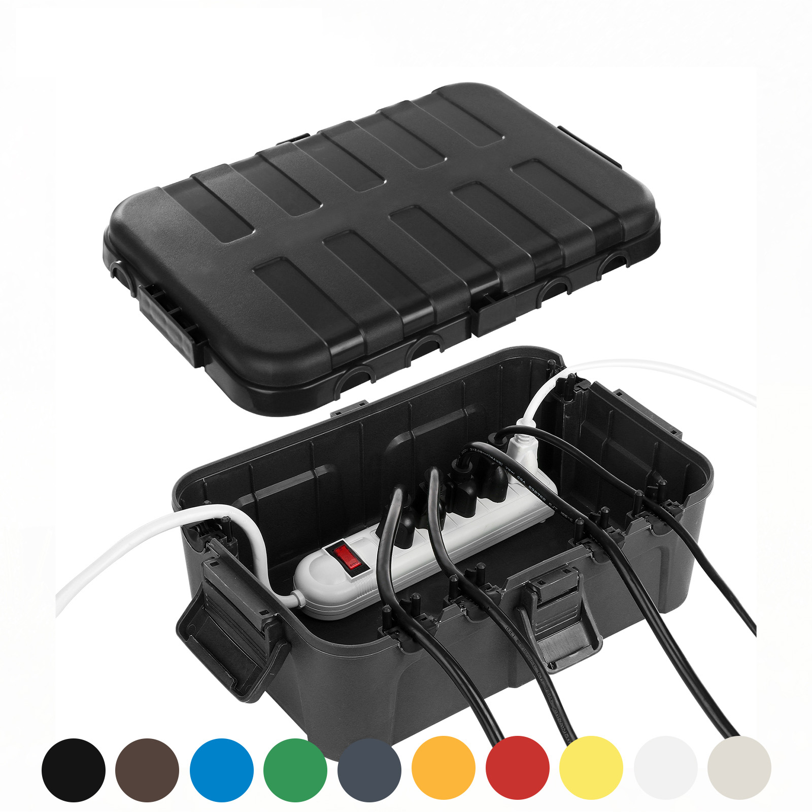 Outdoor Lighting Timer - Caixa elétrica externa extra grande, capa