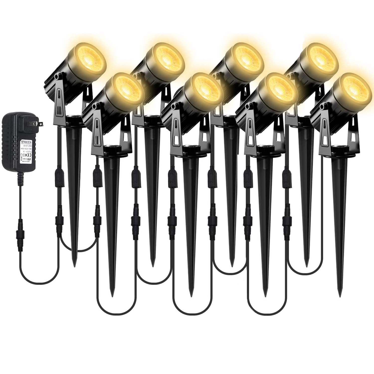 Outdoor Lighting Uk - 8leds 3000k holofote ao ar livre