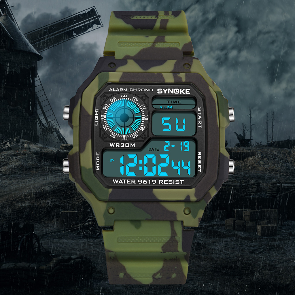 SYNOKE Outdoor Militar Digital - Outdoor Lighting Timer avaliação e preço