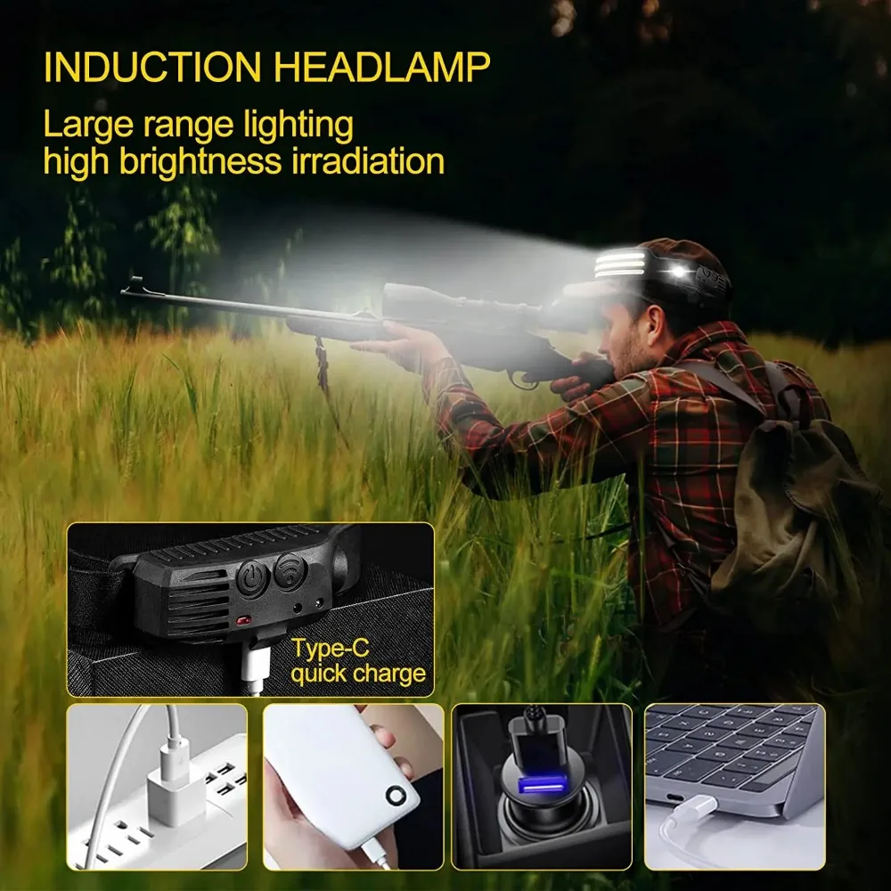 Recarregável cob led farol de  - Outdoor Lighting With Sensor avaliação e preço