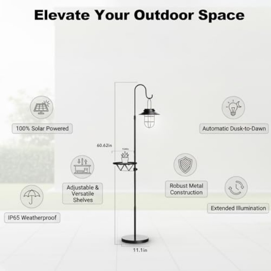 Luminária Solar de Chão com Me - Outdoor Lighting Patio avaliação e preço