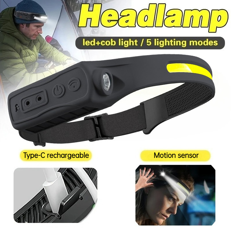 Poderoso cob led sensor farol  - Outdoor Lighting With Sensor avaliação e preço