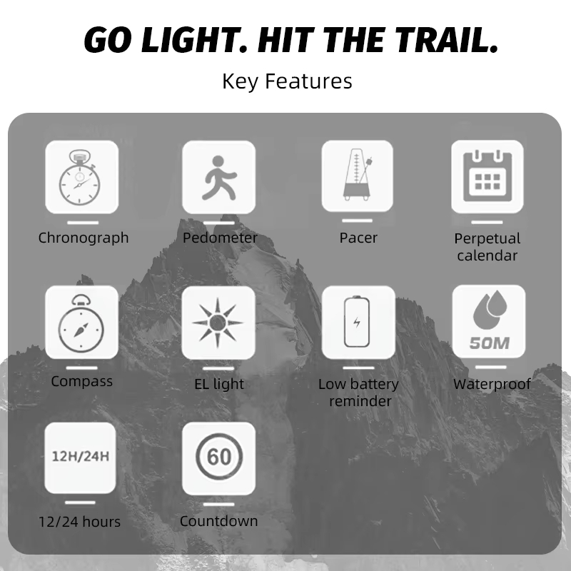 Relógio Digital Masculino NORT - Outdoor Lighting Timer avaliação e preço