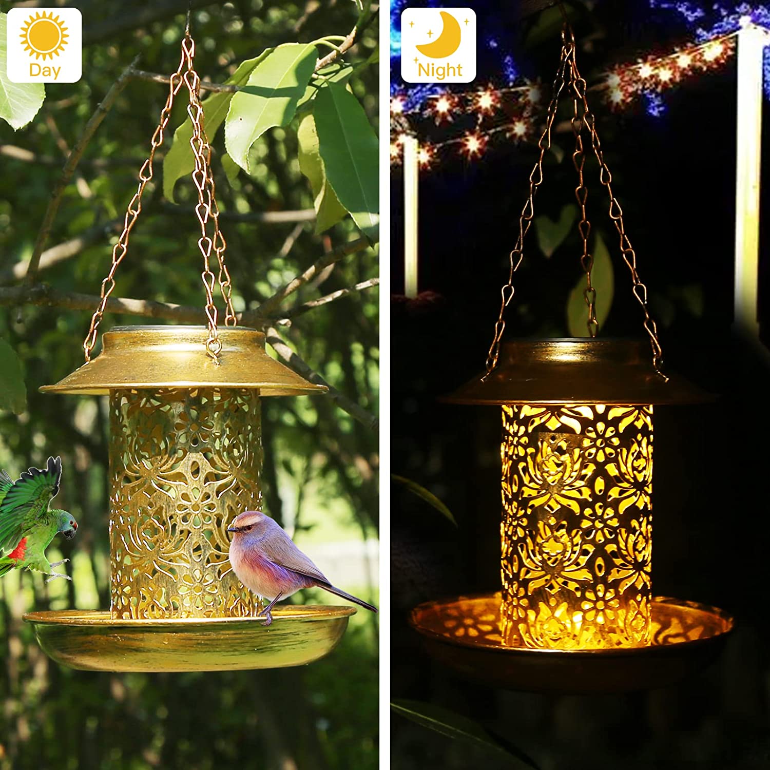 Alimentador solar de pássaros  - Outdoor Lighting Ideas For Backyard avaliação e preço