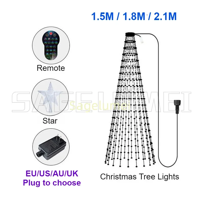 RGBIC 400LEDs Luzes de Natal L - Outdoor Lighting Uk avaliação e preço