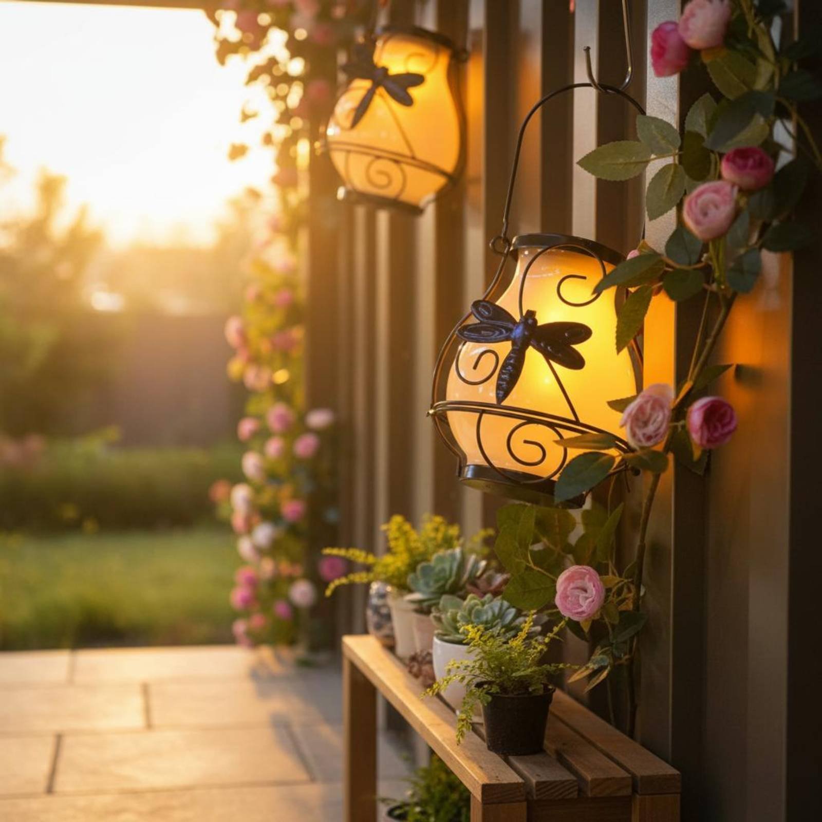 Lanterna Solar em Forma de Bor - Outdoor Lighting Patio avaliação e preço