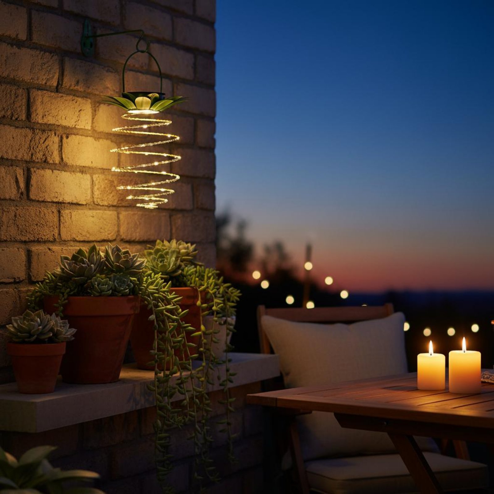 Lâmpada solar em formato de ab - Outdoor Lighting Patio avaliação e preço