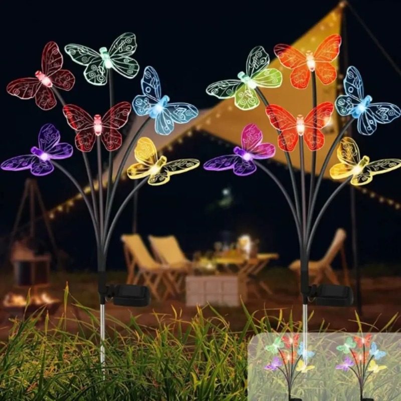 Luzes de Borboleta Alimentadas - Outdoor Lighting Patio avaliação e preço