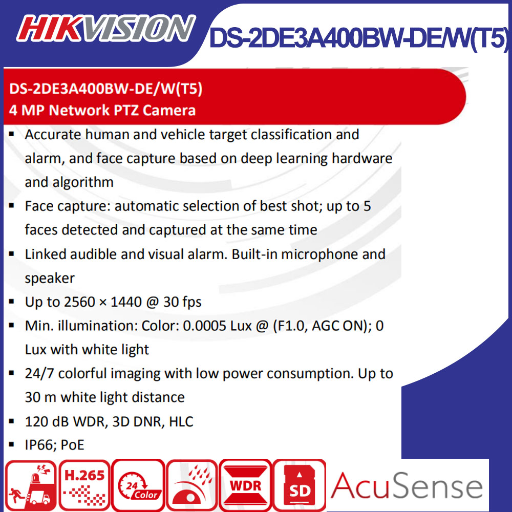 Câmera IP PTZ Wi-Fi Hikvision  - Outdoor Lighting Mains Powered avaliação e preço