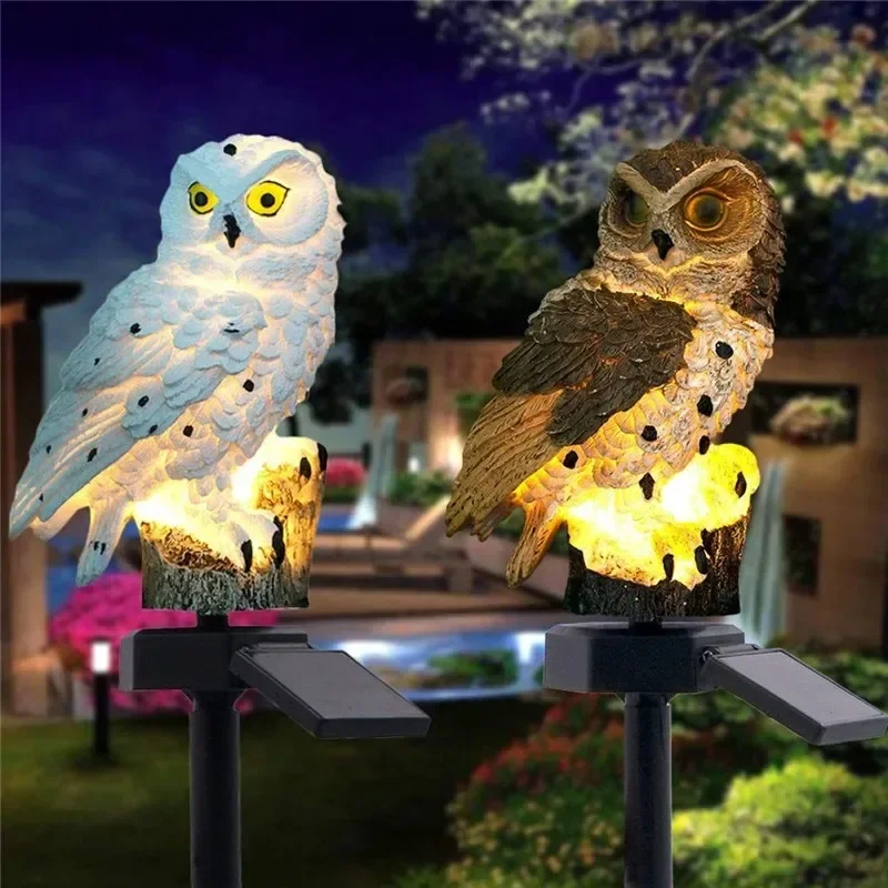 Estátua de Coruja Solar com Lu - Halo Outdoor Lighting avaliação e preço