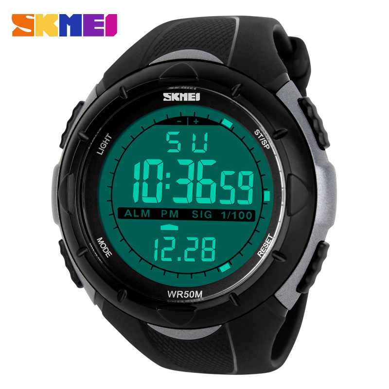 SKMEI-Homens Digital Militar E - Outdoor Lighting Timer avaliação e preço