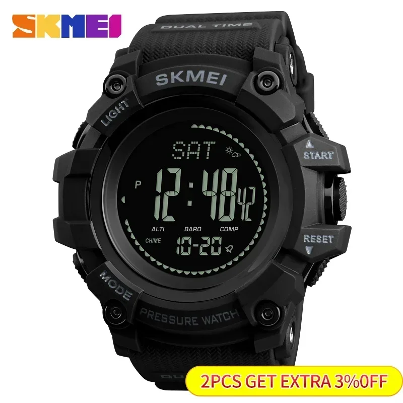 Skmei 1358 altímetro rastreado - Outdoor Lighting Timer avaliação e preço
