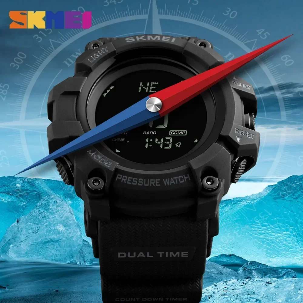 Skmei 1358 altímetro rastreado - Outdoor Lighting Timer avaliação e preço