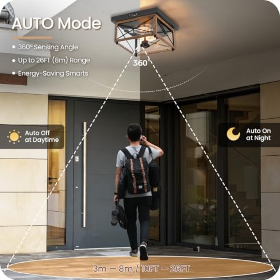 Luminária de Teto Externa com  - Outdoor Lighting With Sensor avaliação e preço