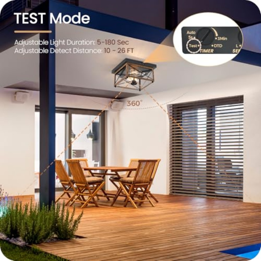 Luminária de Teto Externa com  - Outdoor Lighting With Sensor avaliação e preço