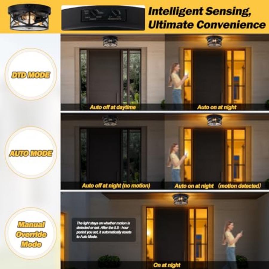 Luminária de Teto Externa com  - Outdoor Lighting With Sensor avaliação e preço