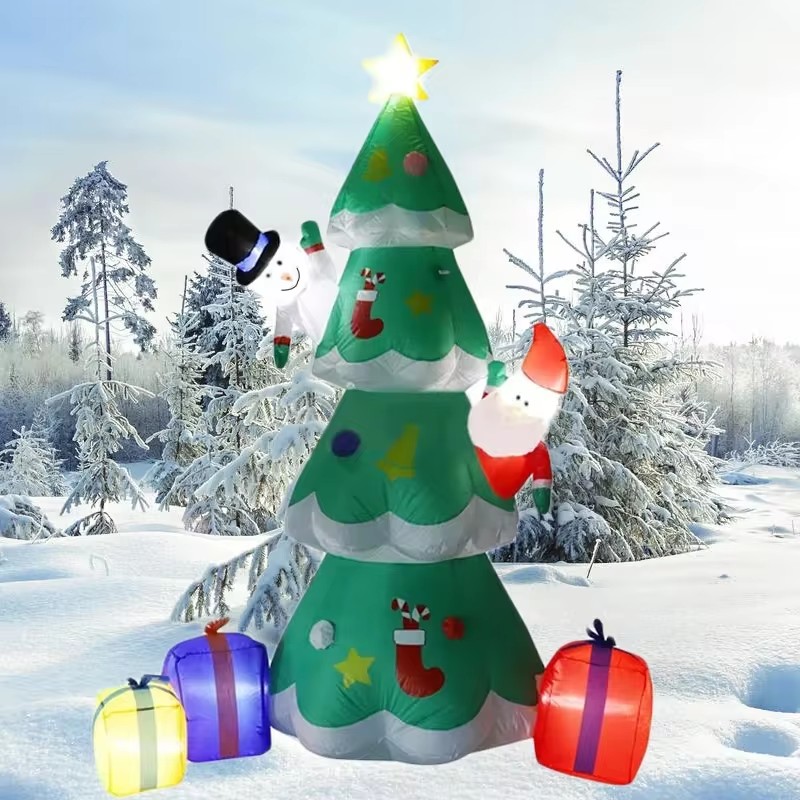 Para 7ft árvore de natal inflá - Outdoor Lighting Uk avaliação e preço