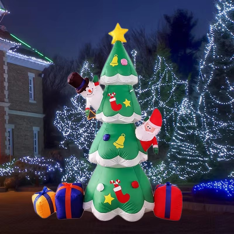 Para 7ft árvore de natal inflá - Outdoor Lighting Uk avaliação e preço