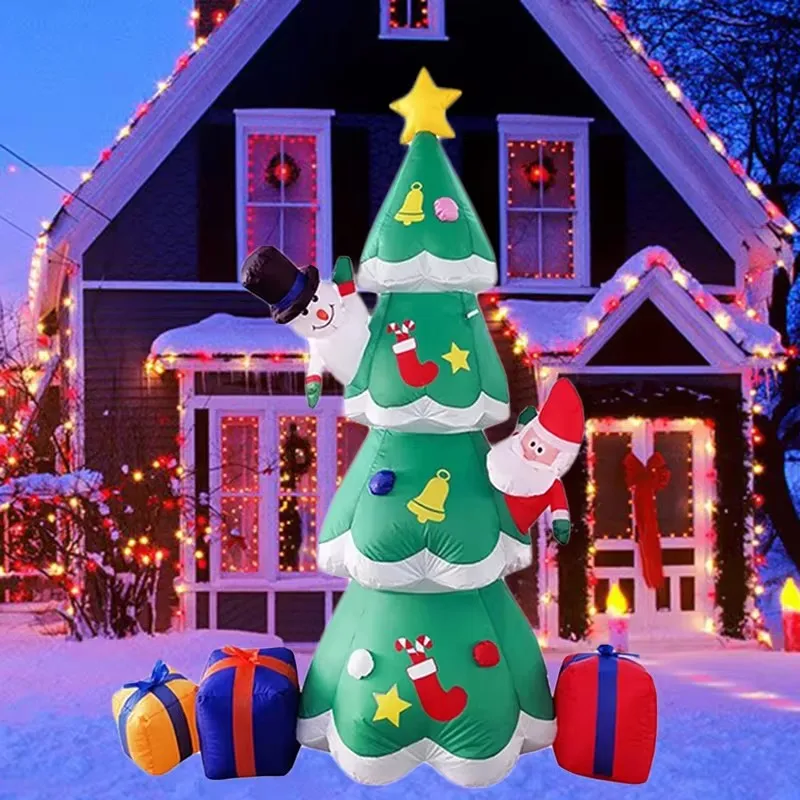 Para 7ft árvore de natal inflá - Outdoor Lighting Uk avaliação e preço