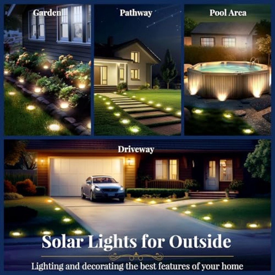 Luzes Solares de Solo, Luzes S - Outdoor Lighting Patio avaliação e preço