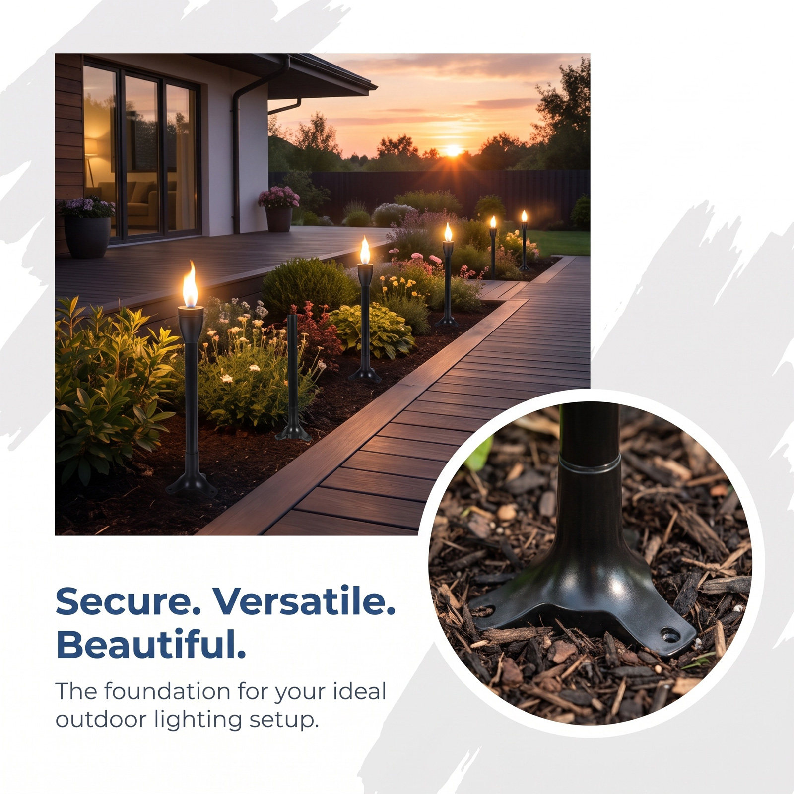 Conjunto de 6 Estacas de Subst - Outdoor Lighting Patio avaliação e preço