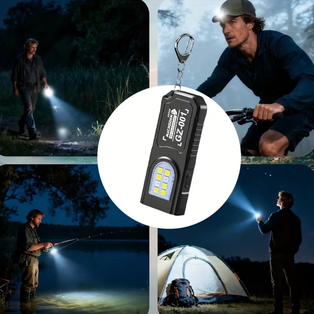 Mini cob led chaveiro lanterna - Outdoor Lighting Panel avaliação e preço